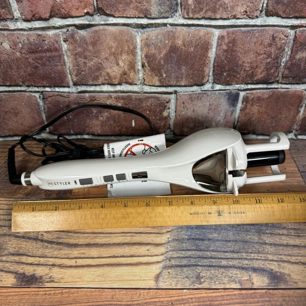 InStyler Tulip Auto Curling Iron Hair‎ Wave Ceramic Barrel TESTED ISAC-22WTUS-00